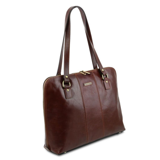 Leather briefcases Ravenna - Exclusive Italian leather lady business bag | TL141795 San Rocco Italia