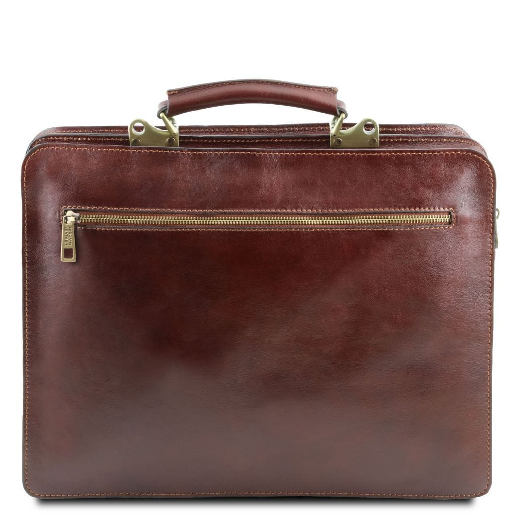 Venezia - Leather briefcase 2 compartments | TL141268 - Premium Leather briefcases - Shop now at San Rocco Italia