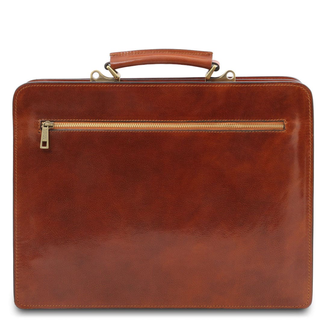 Venezia - Leather briefcase 2 compartments | TL141268 - Premium Leather briefcases - Shop now at San Rocco Italia