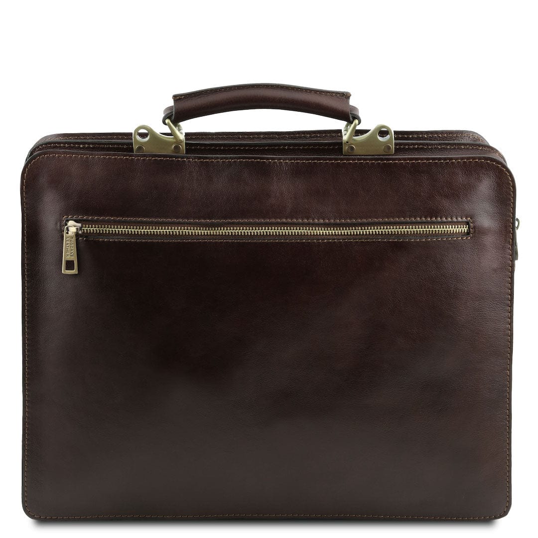 Venezia - Leather briefcase 2 compartments | TL141268 - Premium Leather briefcases - Just €378.20! Shop now at San Rocco Italia