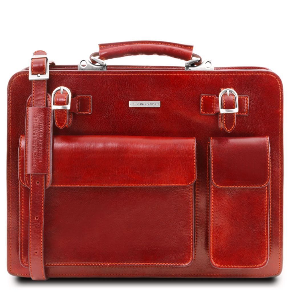 Venezia - Leather briefcase 2 compartments | TL141268 - Premium Leather briefcases - Shop now at San Rocco Italia