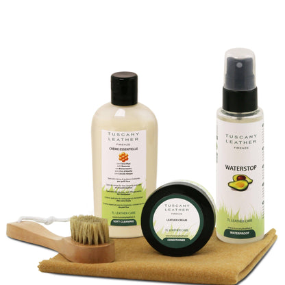 Leather care products complete set | TL142139 - Premium Leather care - Just €37.23! Shop now at San Rocco Italia