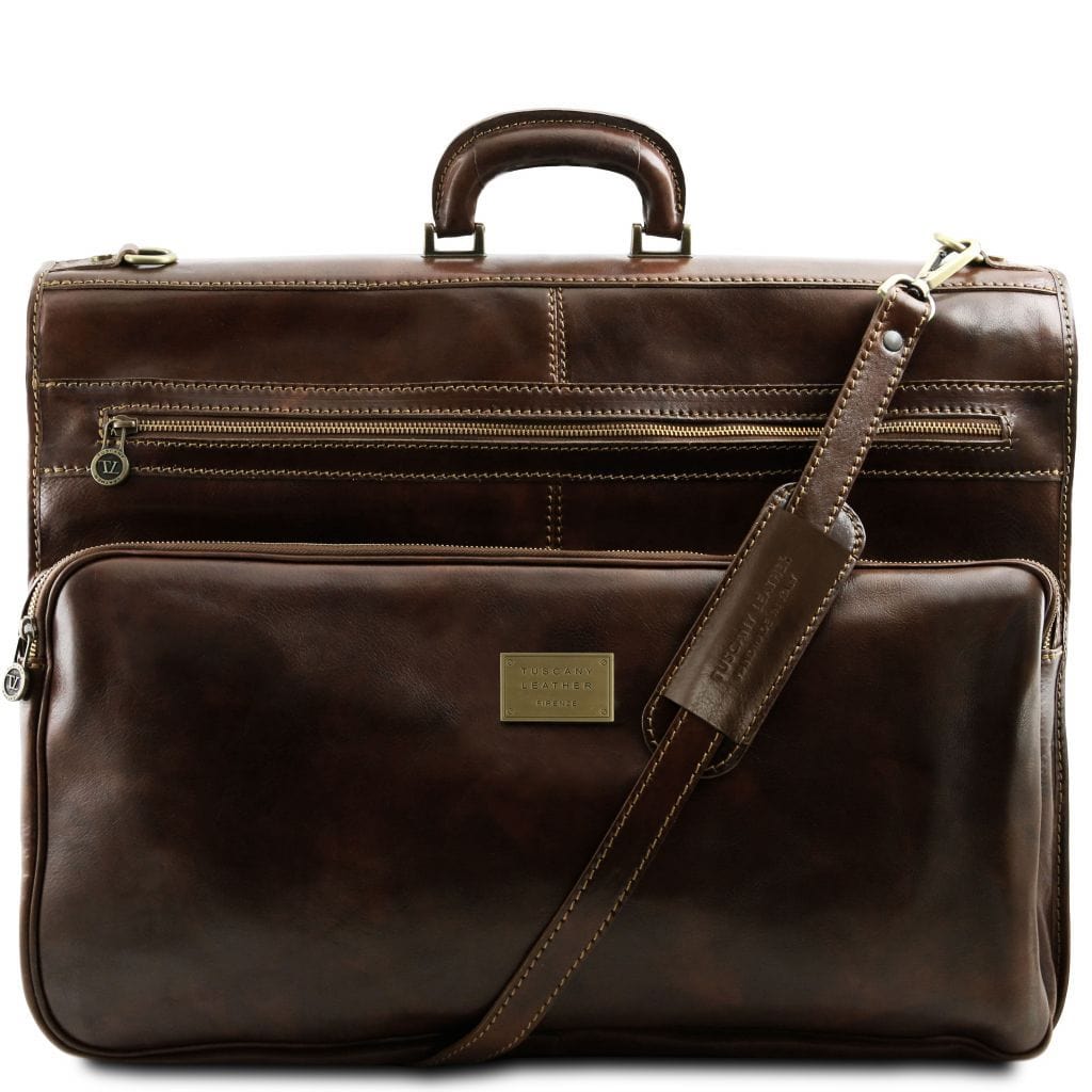 Papeete - Leather Garment Bag | TL3056 suiter bag - Premium Leather garment bags - Shop now at San Rocco Italia