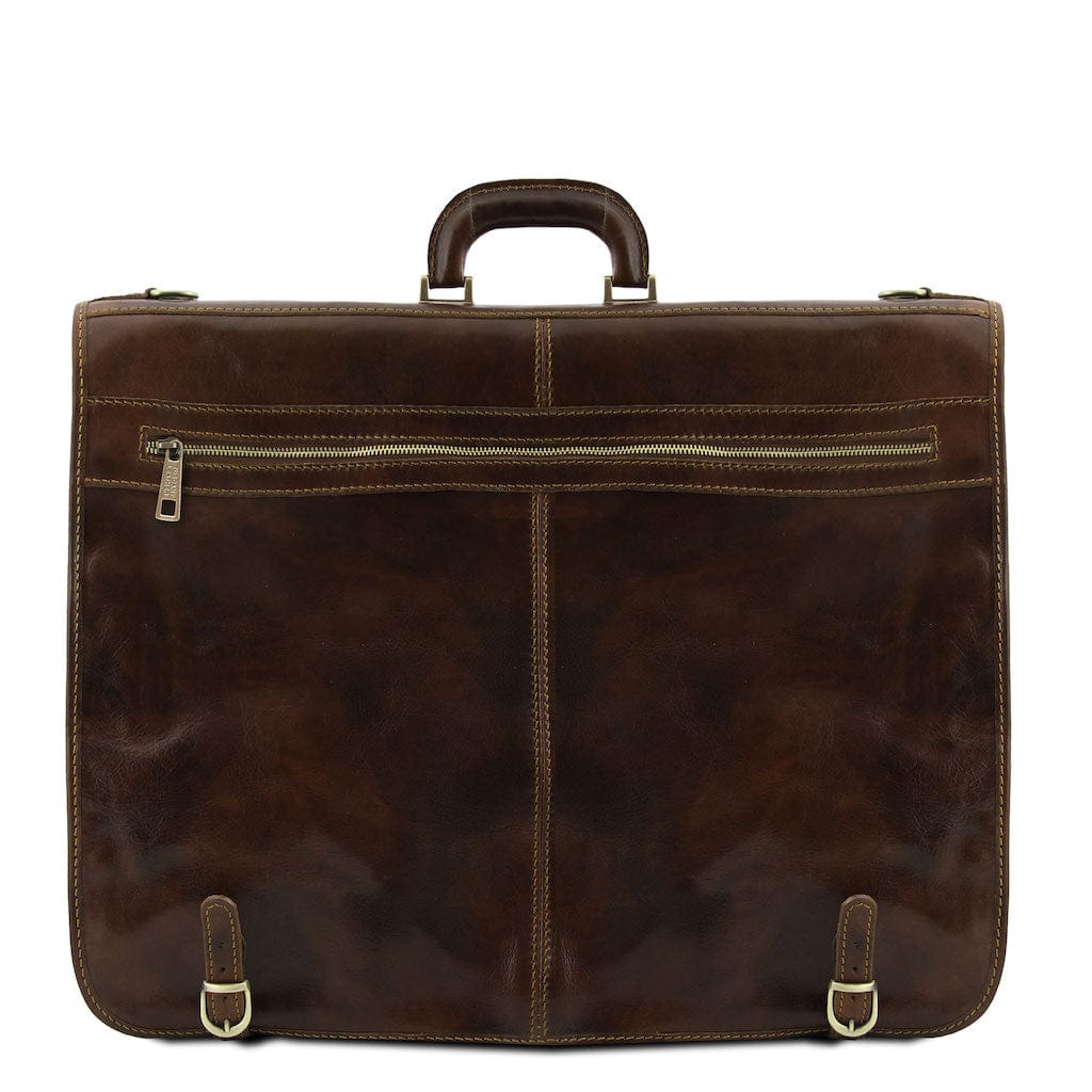 Papeete - Leather Garment Bag | TL3056 suiter bag - Premium Leather garment bags - Shop now at San Rocco Italia