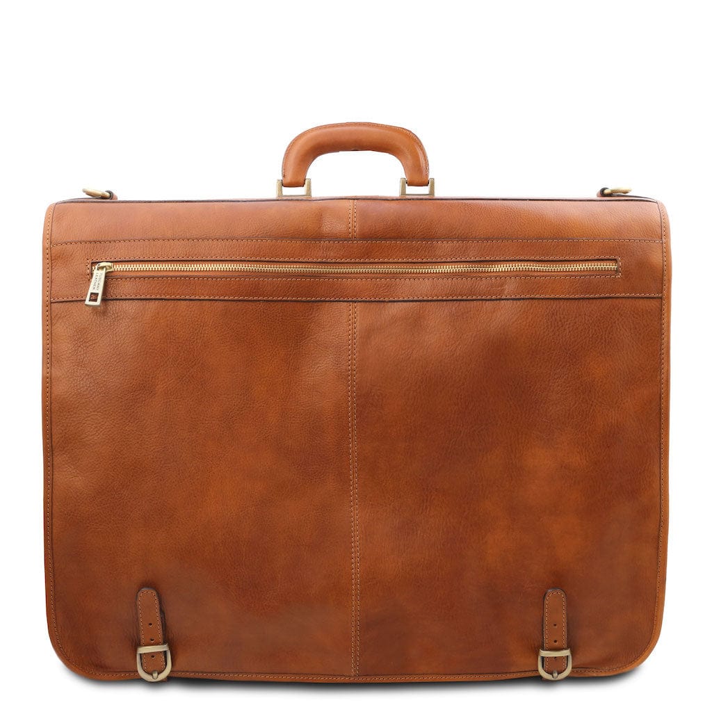 Papeete - Leather Garment Bag | TL3056 suiter bag - Premium Leather garment bags - Shop now at San Rocco Italia