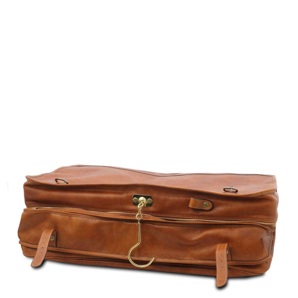 Papeete - Leather Garment Bag | TL3056 suiter bag - Premium Leather garment bags - Shop now at San Rocco Italia