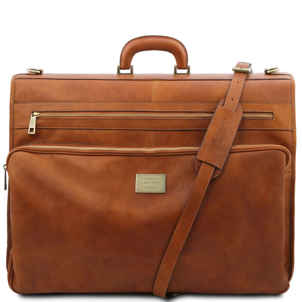 Papeete - Leather Garment Bag | TL3056 suiter bag - Premium Leather garment bags - Shop now at San Rocco Italia