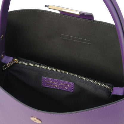 Clio - leather bucket bag | TL141690 - Premium Leather handbags - Shop now at San Rocco Italia