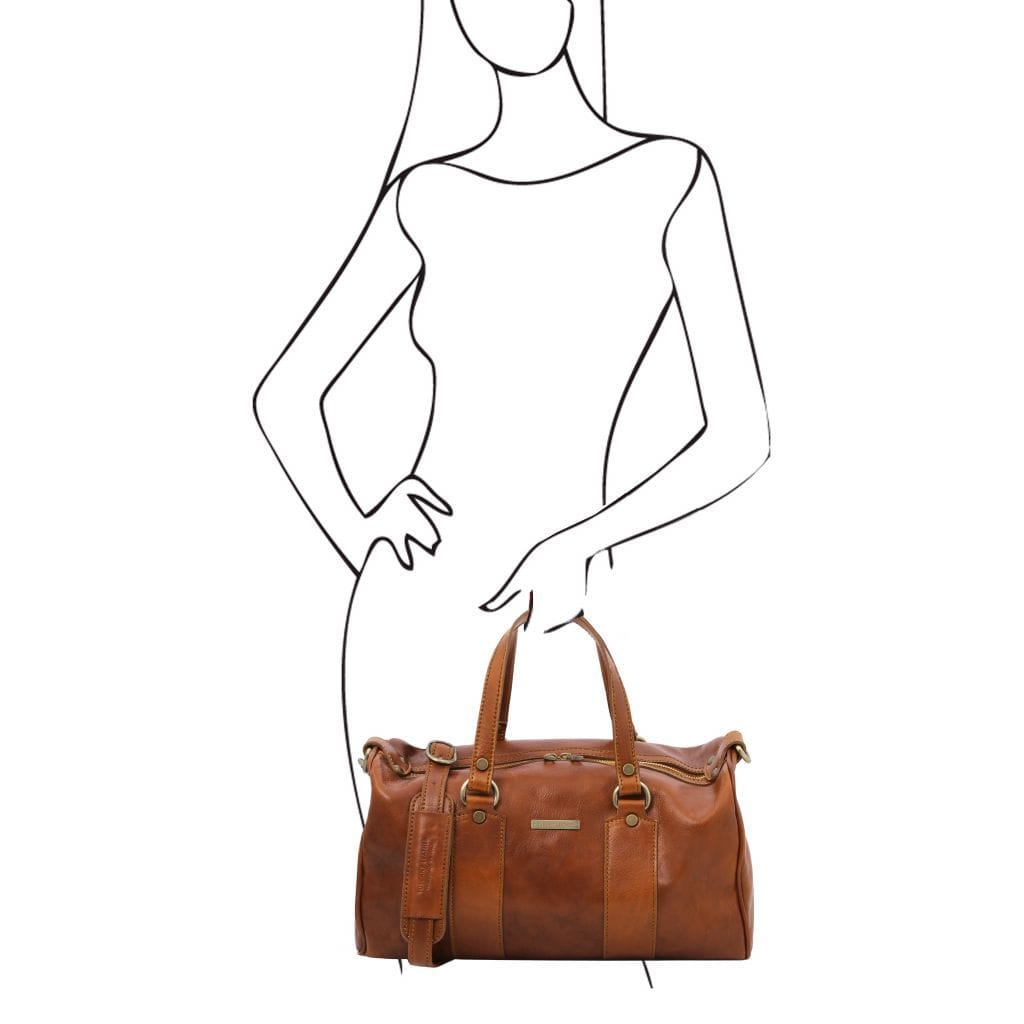 Lucrezia - Leather maxi duffle bag | TL141977 - Premium Leather handbags - Shop now at San Rocco Italia