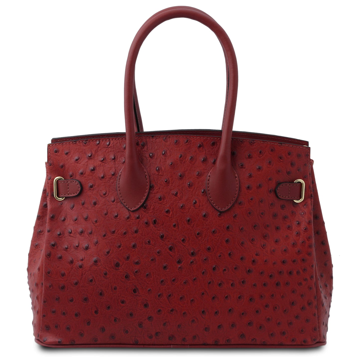 TL Bag - Handbag in ostrich-print leather, TL142120