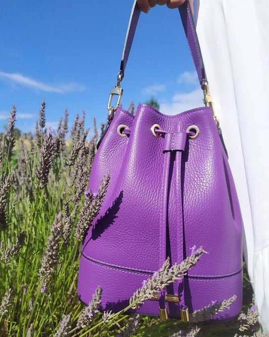 Leather handbags TL Bag - Leather bucket bag | TL142146 San Rocco Italia