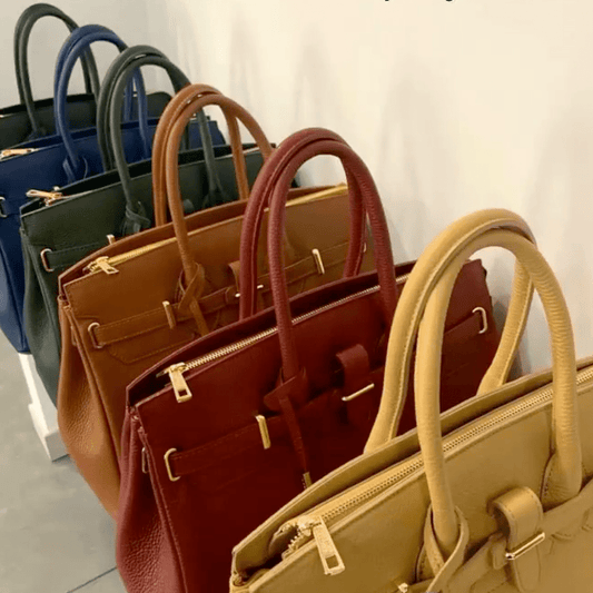 Leather handbags TL Bag - Leather handbag with golden hardware | TL141529 San Rocco Italia