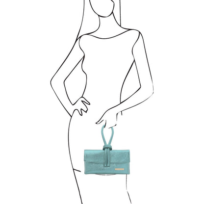 TL Bag - Metallic leather clutch | TL141993 - Premium Leather handbags - Just €73.20! Shop now at San Rocco Italia