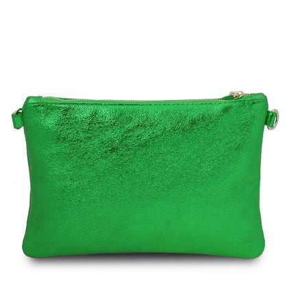 TL Bag - Metallic soft leather clutch | TL141988 - Premium Leather handbags - Shop now at San Rocco Italia