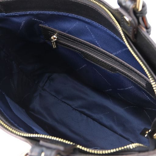 TL Bag - Saffiano Italian leather tote with long strap | TL141696 - Premium Leather handbags - Shop now at San Rocco Italia