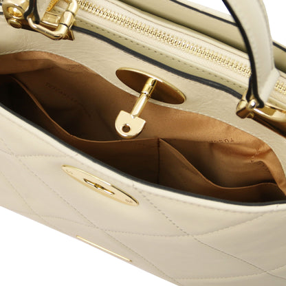 TL Bag - Soft quilted leather handbag | TL142132 - Premium Leather handbags - Just €146.40! Shop now at San Rocco Italia