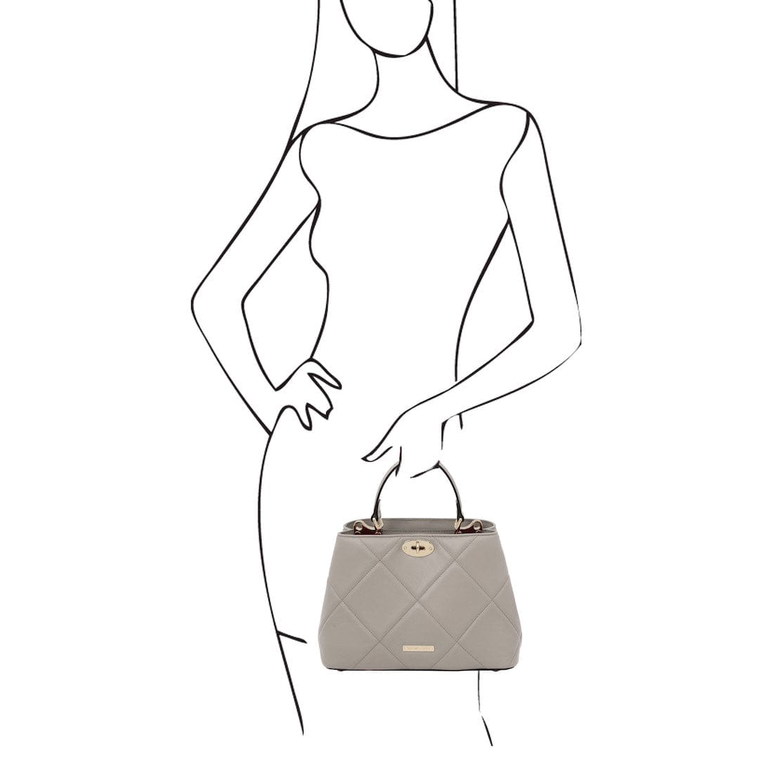 TL Bag - Soft quilted leather handbag | TL142132 - Premium Leather handbags - Just €146.40! Shop now at San Rocco Italia