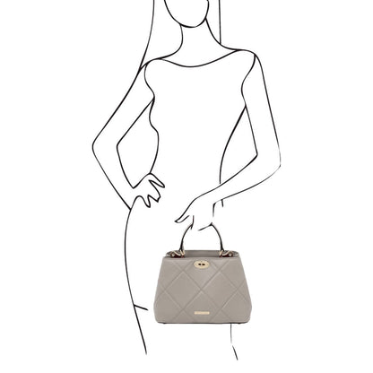 TL Bag - Soft quilted leather handbag | TL142132 - Premium Leather handbags - Just €146.40! Shop now at San Rocco Italia