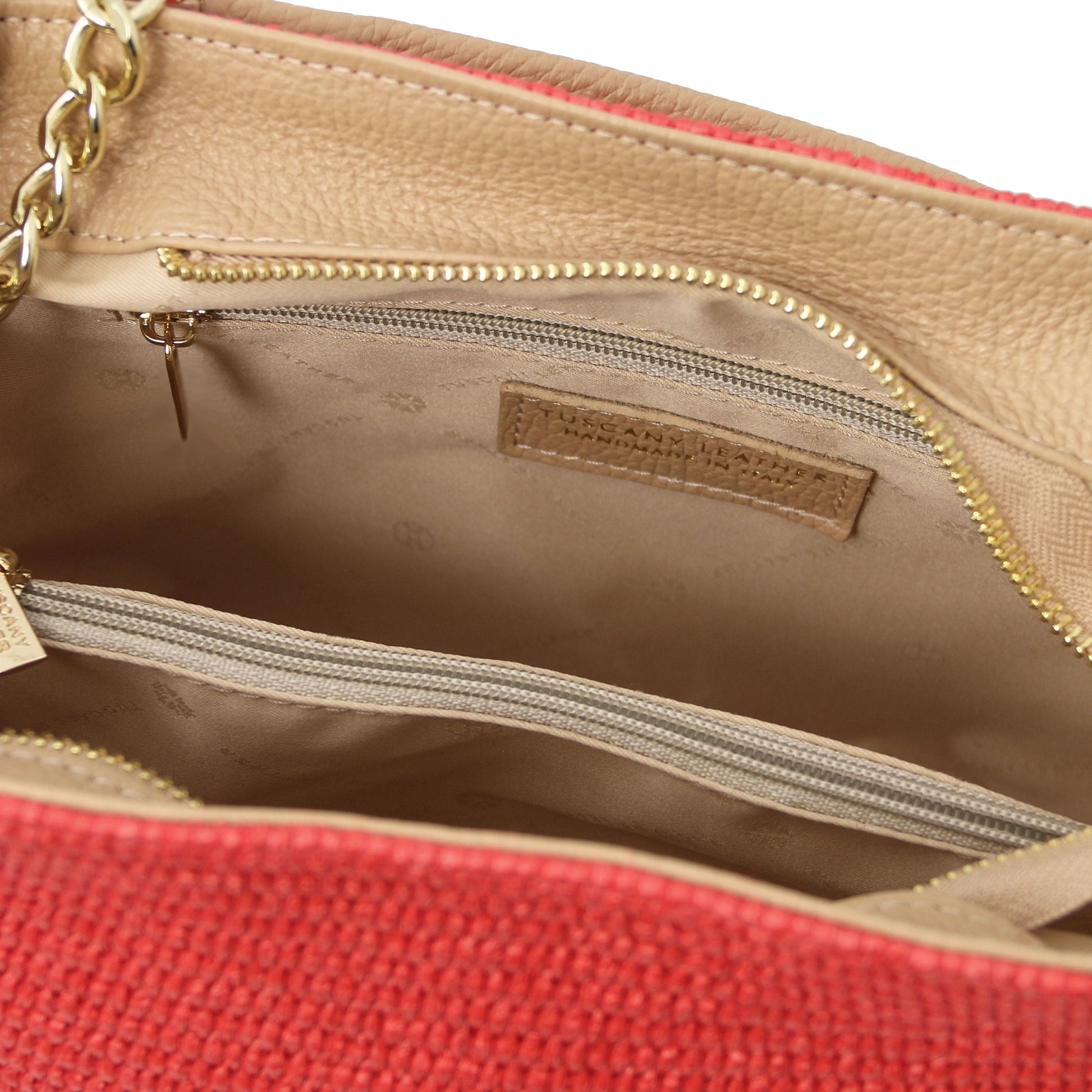 TL Bag - Straw effect bag | TL142208 - Premium Leather handbags - Just €95.16! Shop now at San Rocco Italia