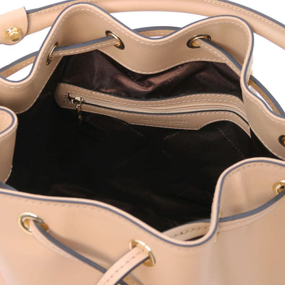 Vittoria - Leather bucket bag | TL141531 - Premium Leather handbags - Shop now at San Rocco Italia