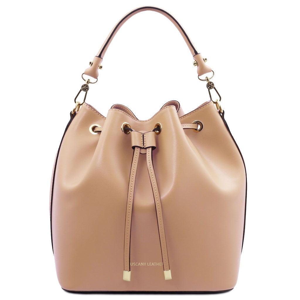 Vittoria - Leather bucket bag | TL141531 - Premium Leather handbags - Shop now at San Rocco Italia