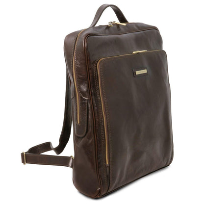 Bangkok - Leather laptop backpack - Large size | TL141987 - Premium Leather laptop bags - Shop now at San Rocco Italia