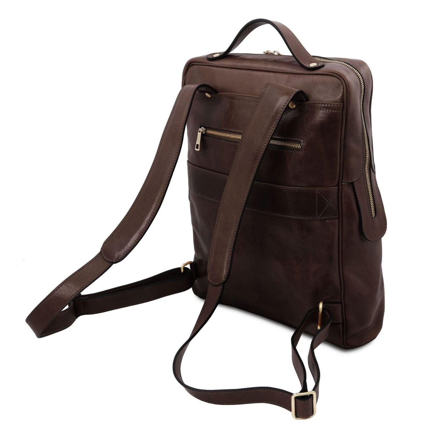 Bangkok - Leather laptop backpack - Large size | TL141987 - Premium Leather laptop bags - Shop now at San Rocco Italia