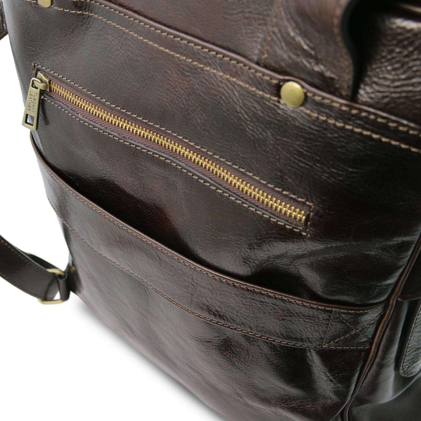 Bangkok - Leather laptop backpack - Large size | TL141987 - Premium Leather laptop bags - Shop now at San Rocco Italia