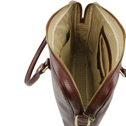 Leather laptop bags Prato - Exclusive leather laptop case | TL141283 San Rocco Italia