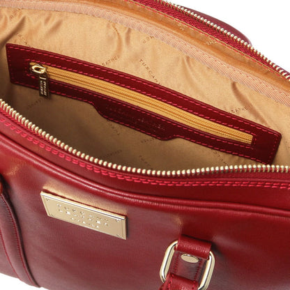 Prato - Exclusive Saffiano leather laptop case | TL141626 - Premium Leather laptop bags - Shop now at San Rocco Italia
