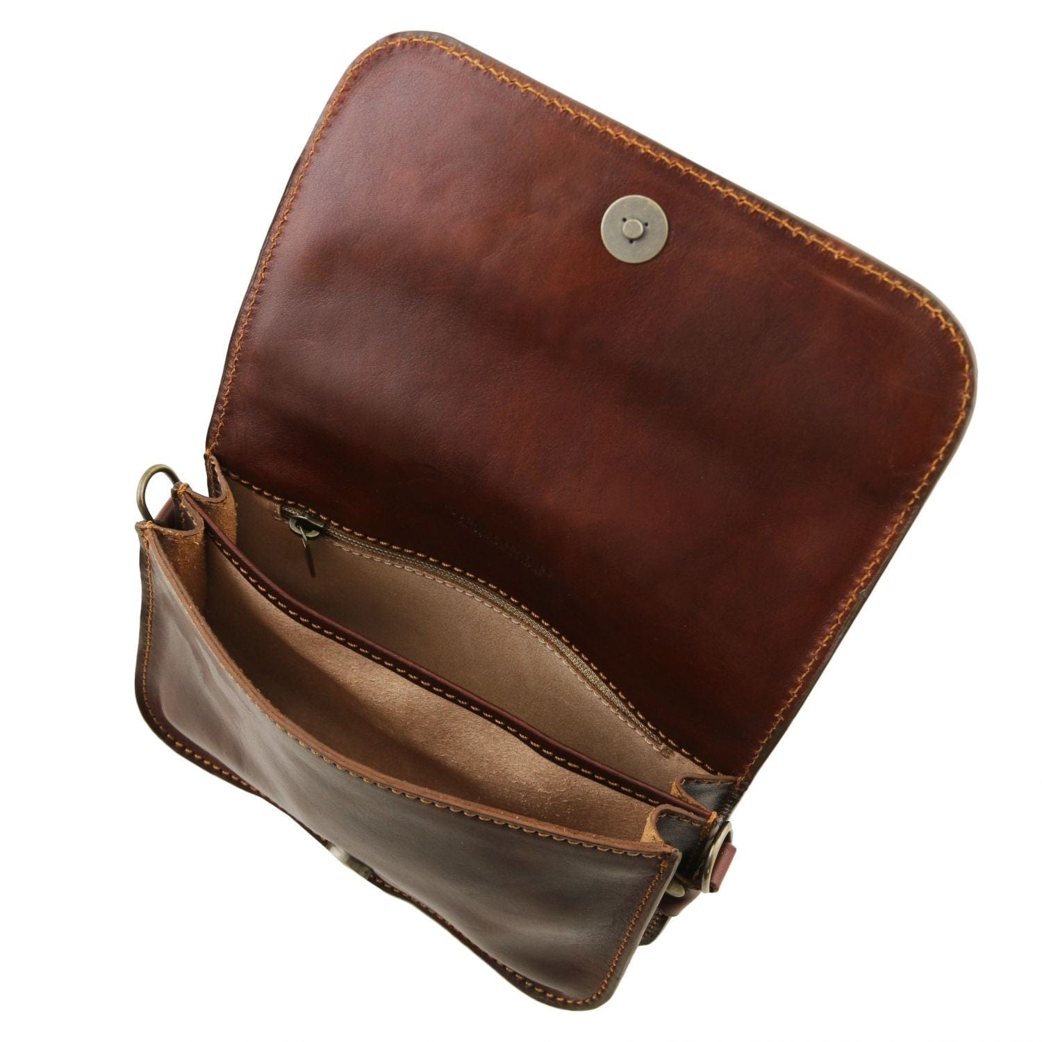 Carmen - Leather shoulder bag with flap | TL141713 - Premium Leather shoulder bags - Shop now at San Rocco Italia