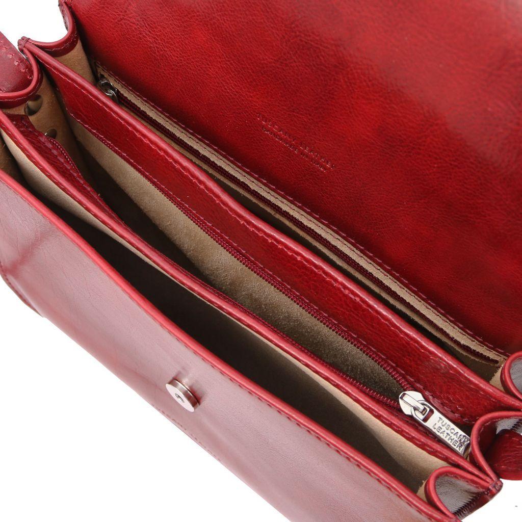 Greta - Lady leather saddle bag | TL141958 - Premium Leather shoulder bags - Just €168.36! Shop now at San Rocco Italia