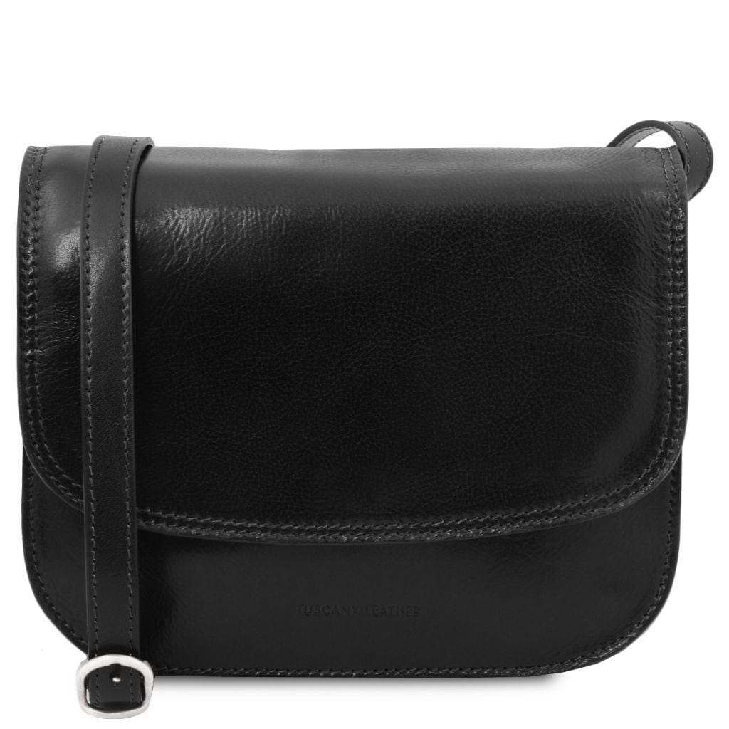 Greta - Lady leather saddle bag | TL141958 - Premium Leather shoulder bags - Shop now at San Rocco Italia