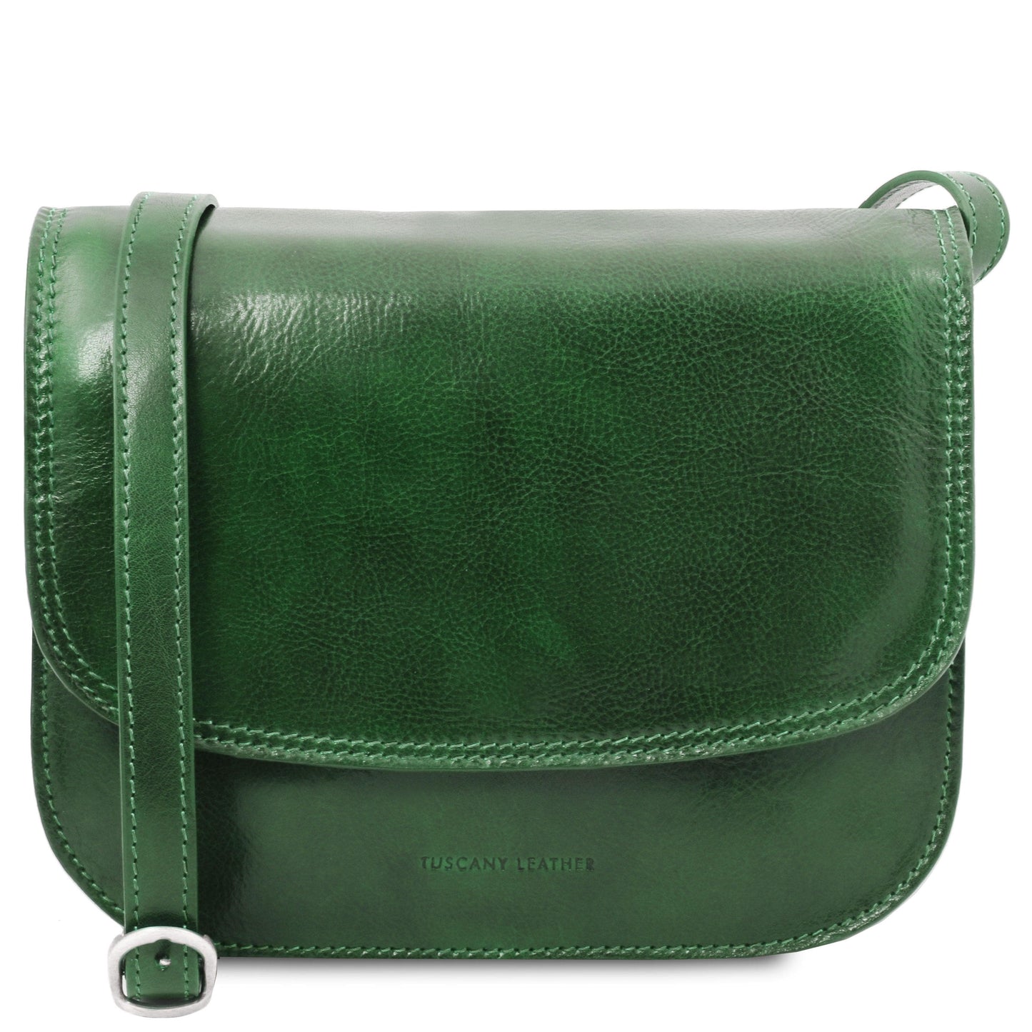 Greta - Lady leather saddle bag | TL141958 - Premium Leather shoulder bags - Just €168.36! Shop now at San Rocco Italia