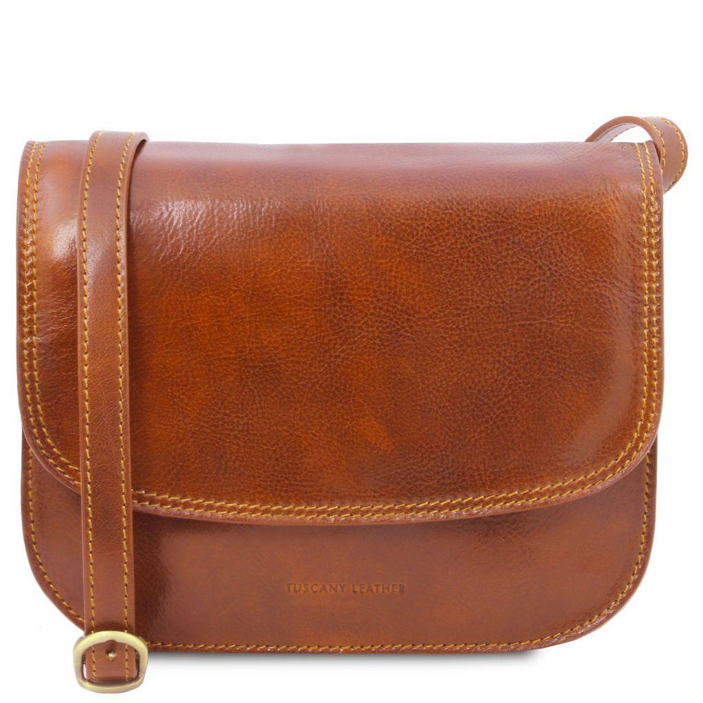 Greta - Lady leather saddle bag | TL141958 - Premium Leather shoulder bags - Shop now at San Rocco Italia