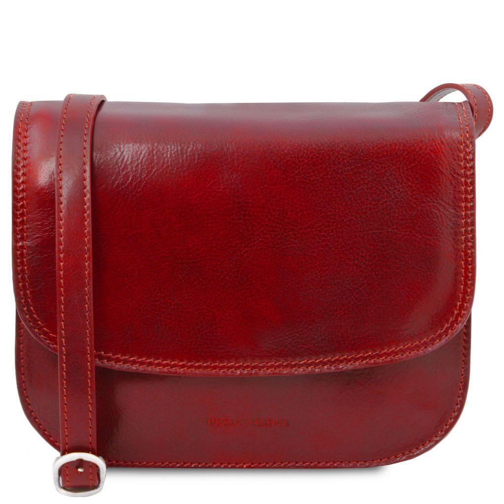 Greta - Lady leather saddle bag | TL141958 - Premium Leather shoulder bags - Shop now at San Rocco Italia