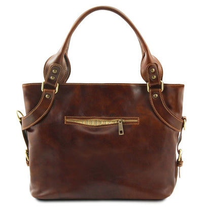Ilenia - Leather shoulder bag | TL140899 - Premium Leather shoulder bags - Just €213.50! Shop now at San Rocco Italia
