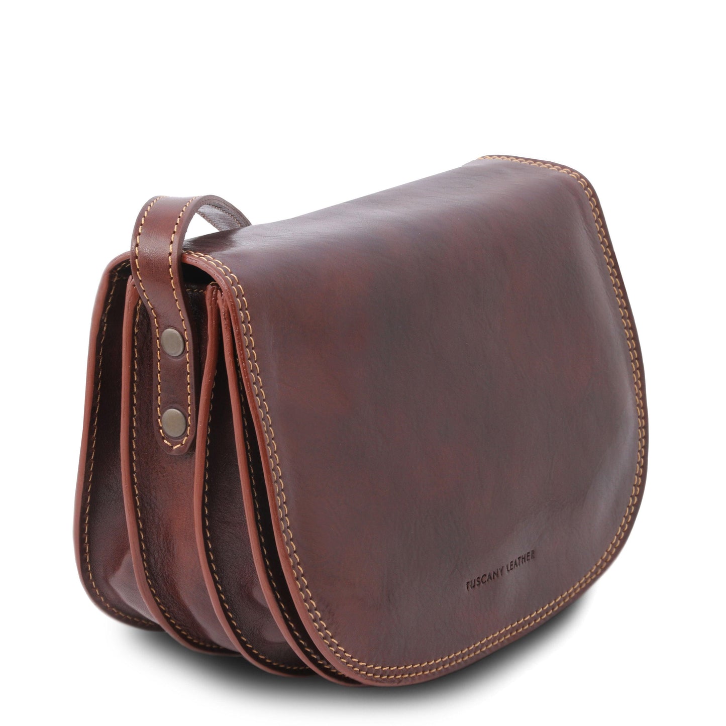 Isabella - Lady leather saddle bag | TL9031 - Premium Leather shoulder bags - Shop now at San Rocco Italia