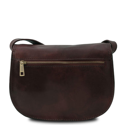 Isabella - Lady leather saddle bag | TL9031 - Premium Leather shoulder bags - Shop now at San Rocco Italia