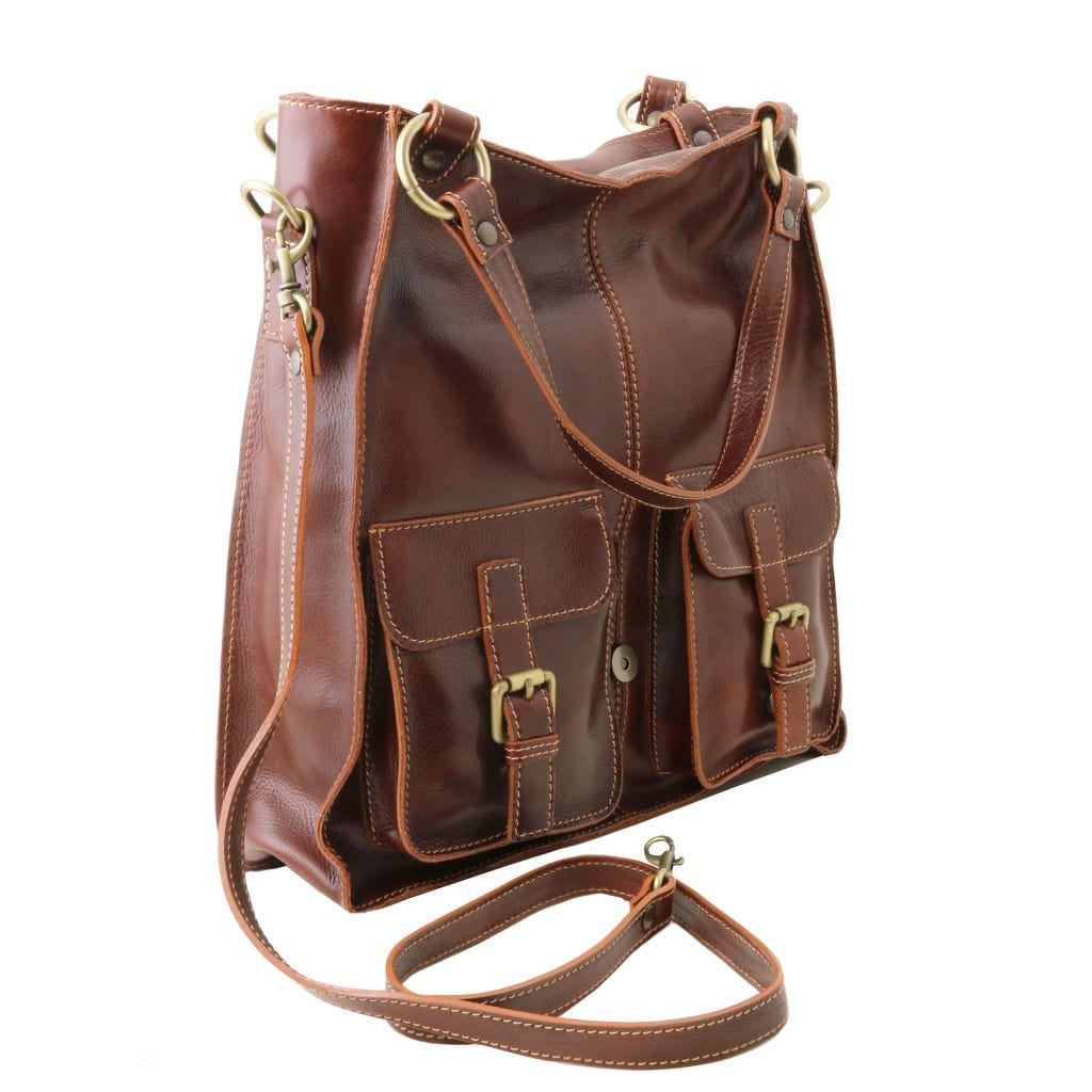 Melissa - Lady leather bag | TL140928 - Premium Leather shoulder bags - Just €225.70! Shop now at San Rocco Italia