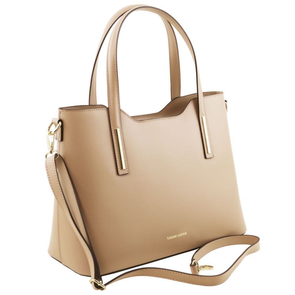 Olimpia - Leather tote | TL141412 - Premium Leather shoulder bags - Shop now at San Rocco Italia