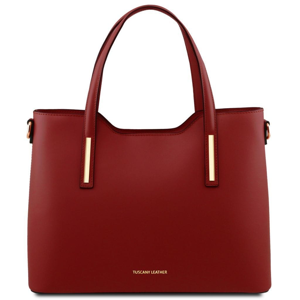Olimpia - Leather tote | TL141412 - Premium Leather shoulder bags - Shop now at San Rocco Italia