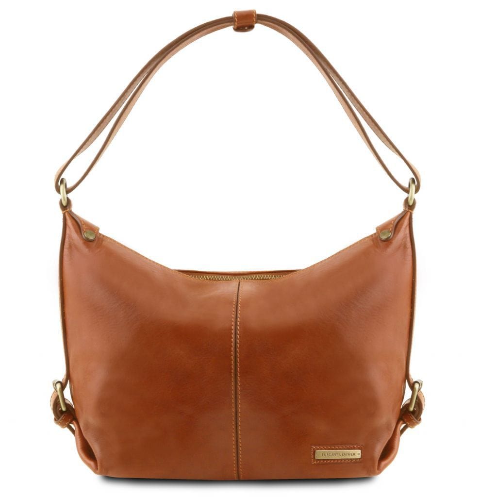 Sabrina - Leather hobo bag | TL141479 - Premium Leather shoulder bags - Just €201.30! Shop now at San Rocco Italia