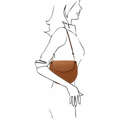 Tiche - Leather shoulder bag | TL142100 - Premium Leather shoulder bags - Just €128.10! Shop now at San Rocco Italia