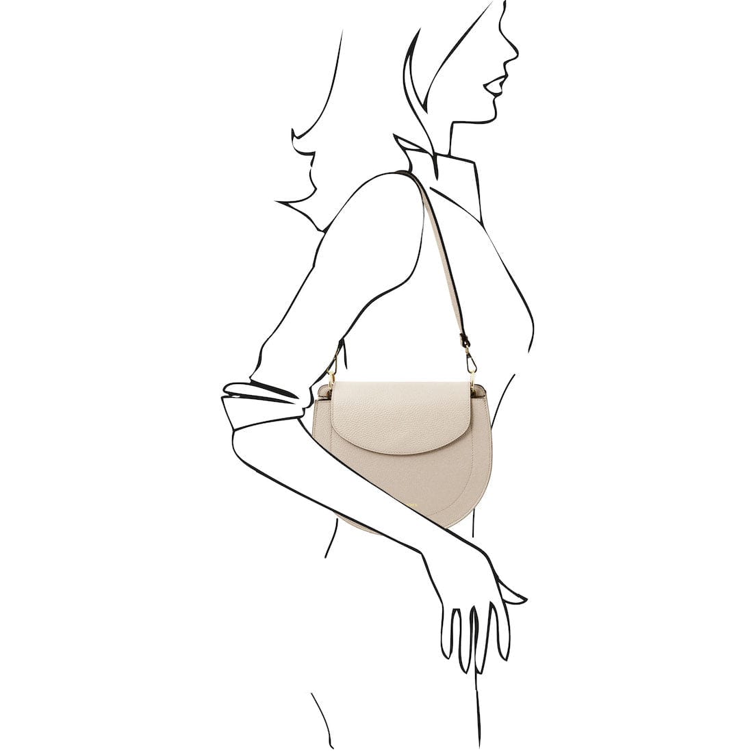 Tiche - Leather shoulder bag | TL142100 - Premium Leather shoulder bags - Just €128.10! Shop now at San Rocco Italia