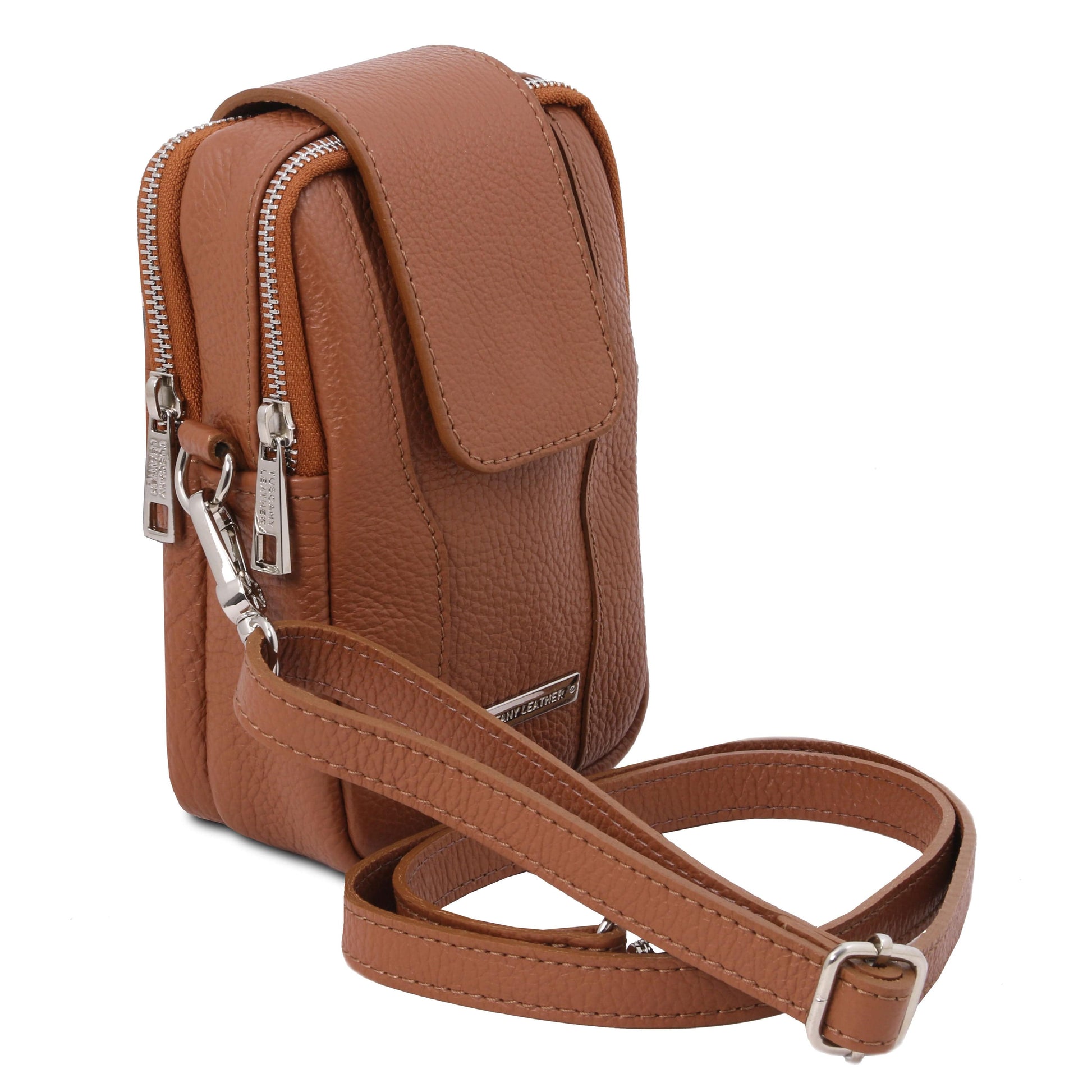 TL Bag - Soft Leather cellphone holder mini cross body bag | TL141698 - Premium Leather shoulder bags - Shop now at San Rocco Italia