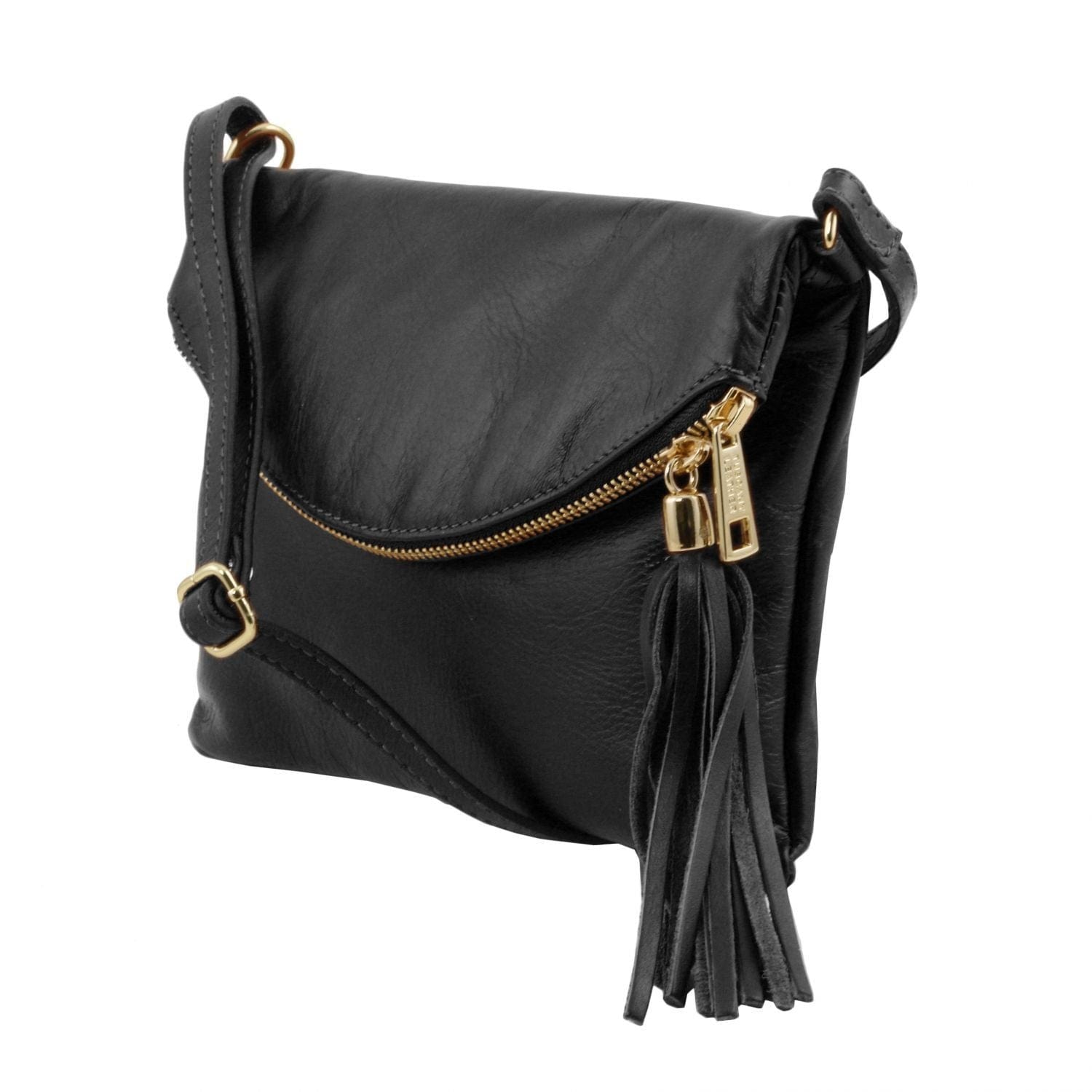 TL Young bag - Shoulder bag with tassel detail, TL141153 - Foldover  Crossbody Bag