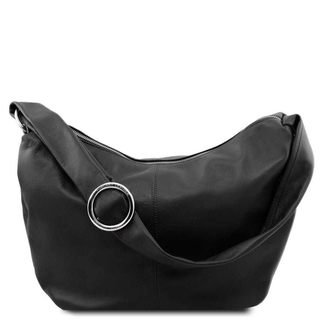 Yvette - Soft leather hobo bag | TL140900 - Premium Leather shoulder bags - Shop now at San Rocco Italia