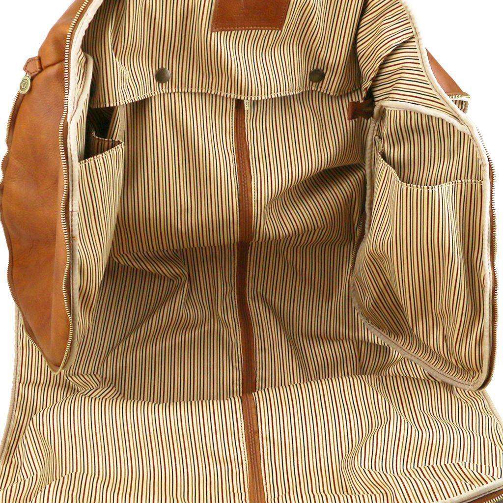 Antigua - Leather travel duffle/garment bag | TL141538 suiter bag - Premium Leather Travel bags - Shop now at San Rocco Italia