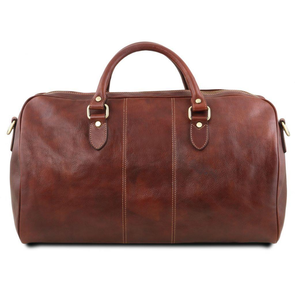 Lisbona - Travel leather duffle bag - Large size | TL141657 - Premium Leather Travel bags - Shop now at San Rocco Italia
